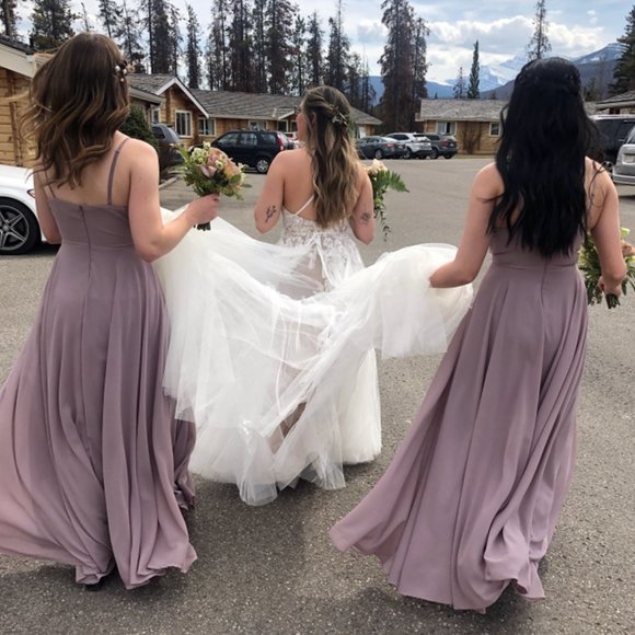 Lulu's All About Love Taupe Maxi Dress (Large) - Picture 4 of 9